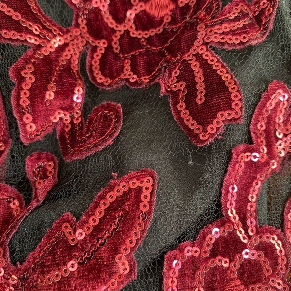 Dress The Population Fernanda Gown Strapless Maxi Sequin Embellished Size XL - Picture 11 of 12